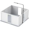PawHut Whelping Box for Dogs with Retractable Light Stand, Washable Waterproof Pee Pad & Adjustable Door, 39" x 38" x 19"