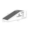 PawHut Dog Ramp for Bed Pet Access Non-Slip Carpet Top Platform 49 x 16 x 14 White