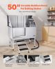 50 Inch Dog Grooming Bath Tub Stainless Steel w Stairs Water Filter Left
